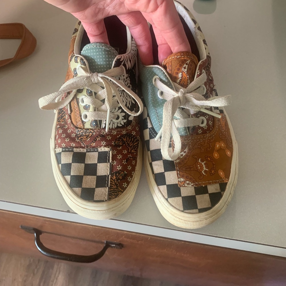 Vans Brown and Black Sneakers Classic Style